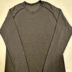 Lululemon Metal Vent Long Sleeve shirt - Charcoal and Black